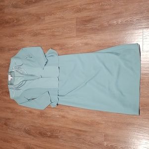 (14) Vanessa Stevens Dress & Blazer Coord Set Vintage Wedding Formal Classic